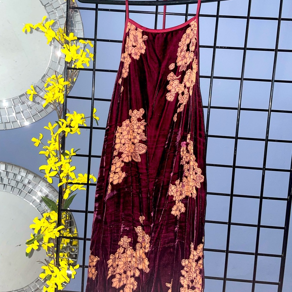 Band of Gypsies velour maxi dress